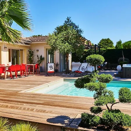 Вилла La Maison Du Bassin Piscine & 5 Ch Андерно-ле-Бэн